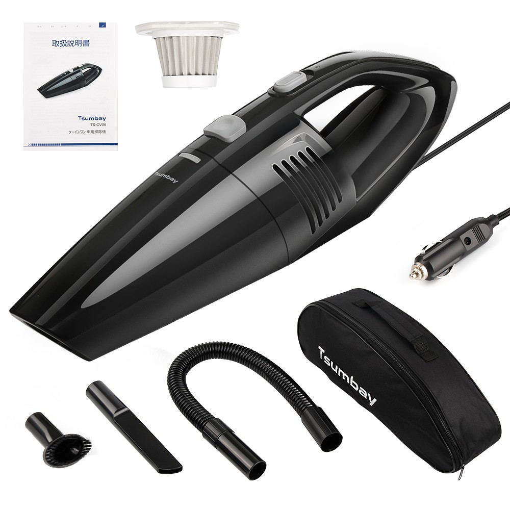 120W 5000pa Car Home Vacuum Wet & Dry Vacuum Cleaner by 12V With Long Power Cord